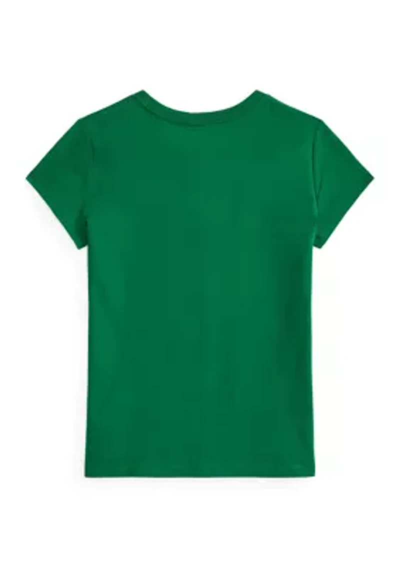 Girls 7-16 Cotton Jersey Crew Neck T-Shirt