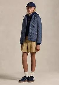 Girls 7-16 Quilted Water Repellent Barn Jacket