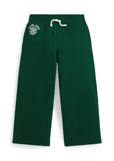 Girls 2-6x Logo Crest Fleece Wide Leg Pants