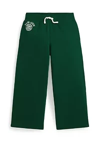 Girls 2-6x Logo Crest Fleece Wide Leg Pants