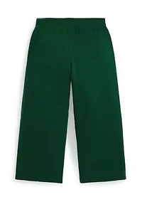 Girls 2-6x Logo Crest Fleece Wide Leg Pants