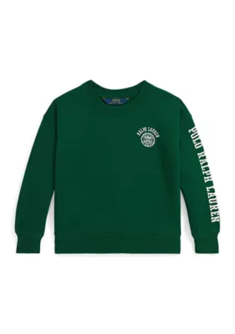 Girls 2-6x Logo Crest Fleece Sweatshirt