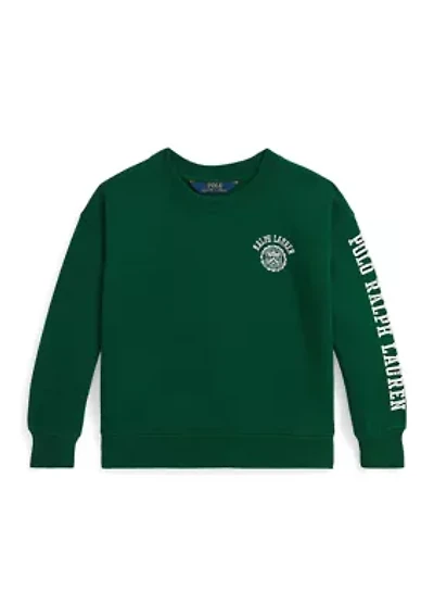 Girls 2-6x Logo Crest Fleece Sweatshirt