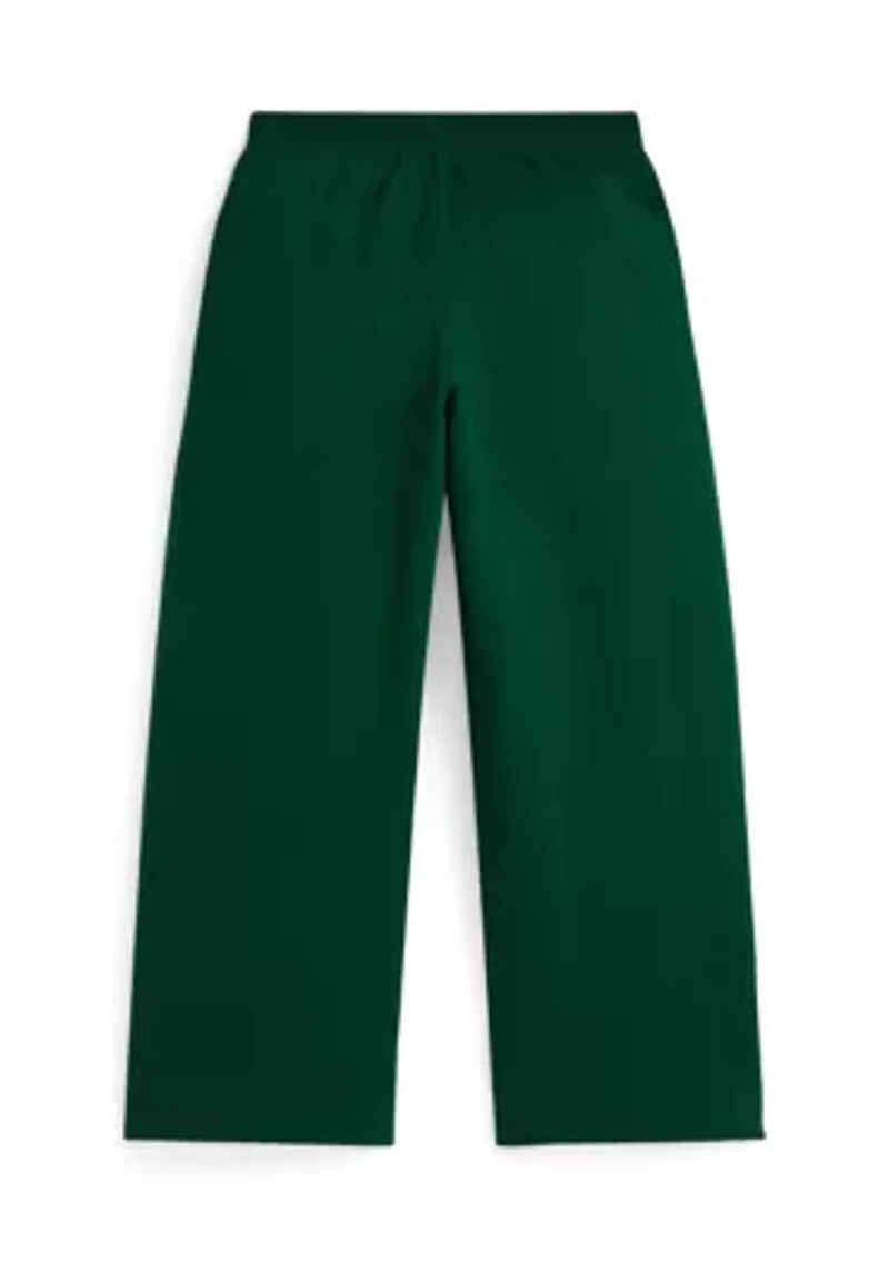 Girls 7-16 Logo Crest Fleece Wide-Leg Pants