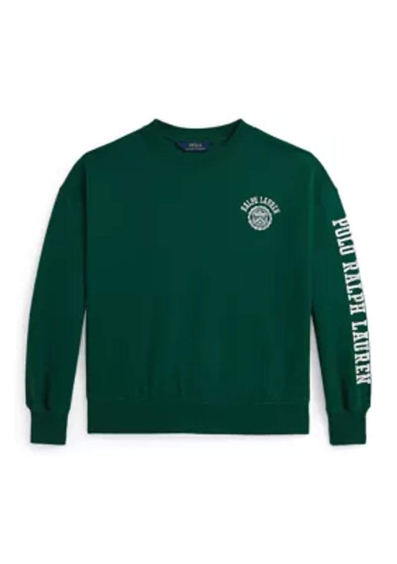 Girls 7-16 Logo Crest Fleece Sweatshirt