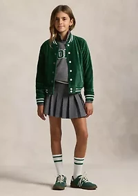 Girls 7-16 Pleated Cotton Jersey Skort