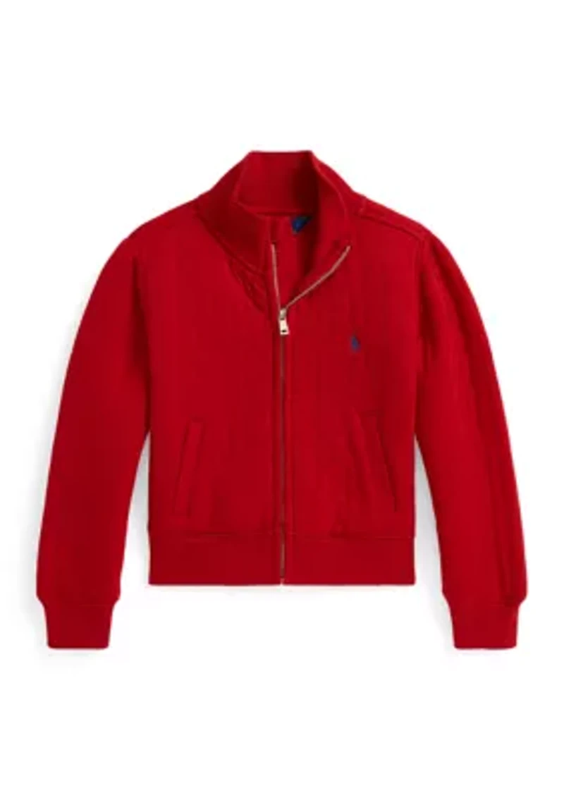 Girls 2-6x Quilted Cable-Motif Jacket