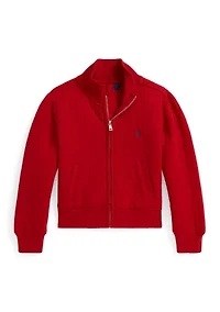 Girls 2-6x Quilted Cable-Motif Jacket