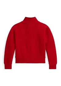 Girls 2-6x Quilted Cable-Motif Jacket