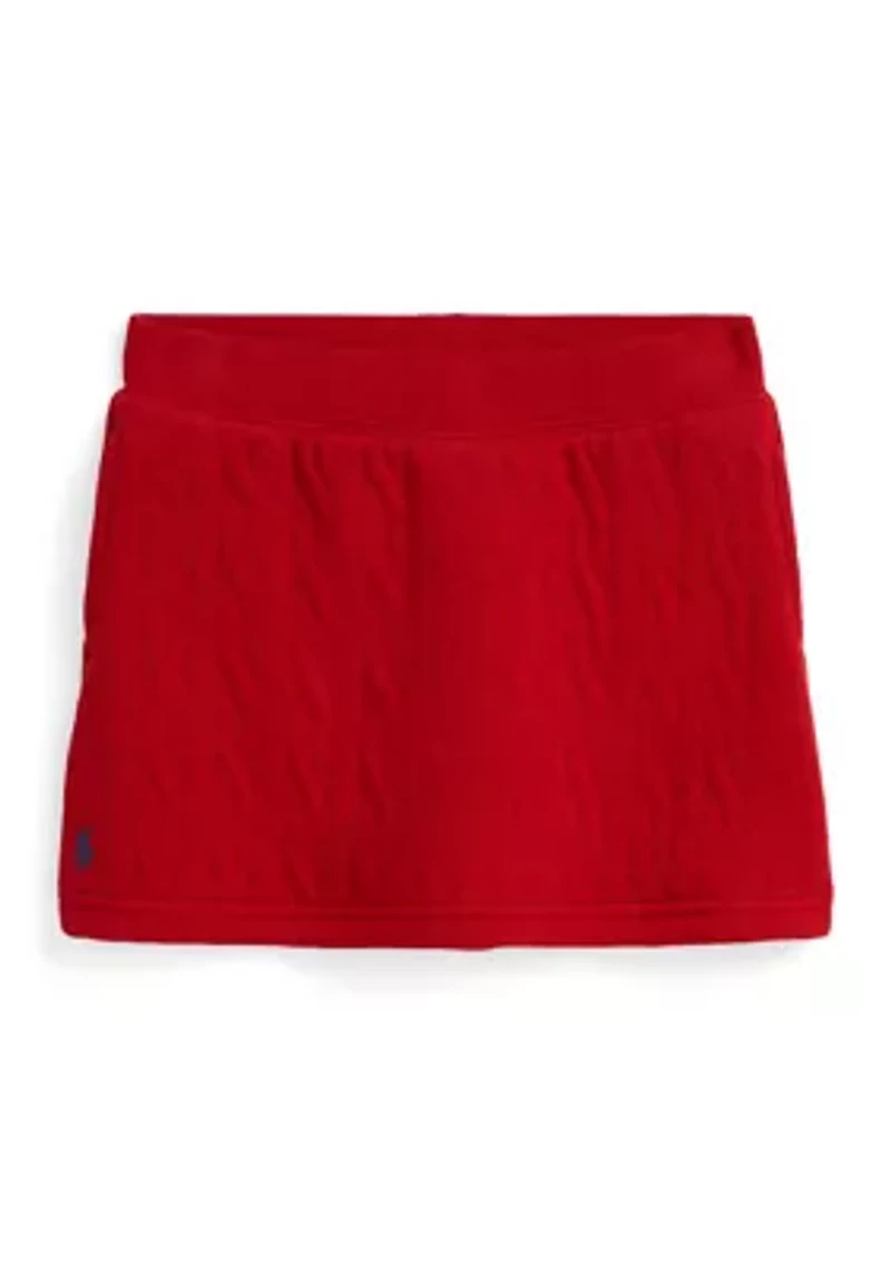 Girls 2-6x Quilted Cable-Motif Skirt