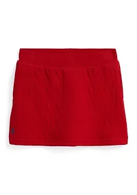 Girls 2-6x Quilted Cable-Motif Skirt