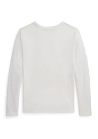 Girls 7-16 Polo Bear Cotton Long-Sleeve Tee