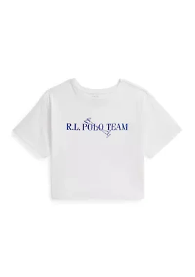 Girls 7-16 Polo Team Cotton Jersey Boxy Tee
