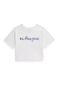 Girls 7-16 Polo Team Cotton Jersey Boxy Tee