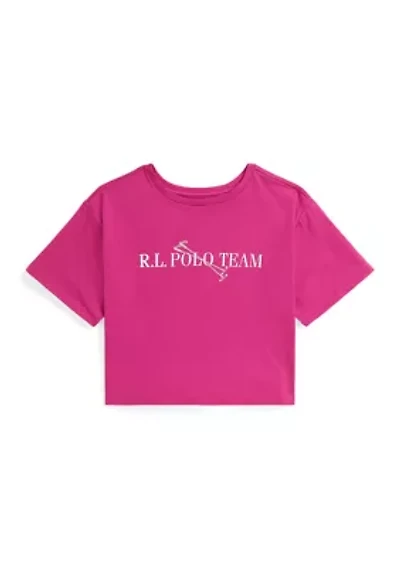 Girls 7-16 Polo Team Cotton Jersey Boxy Tee