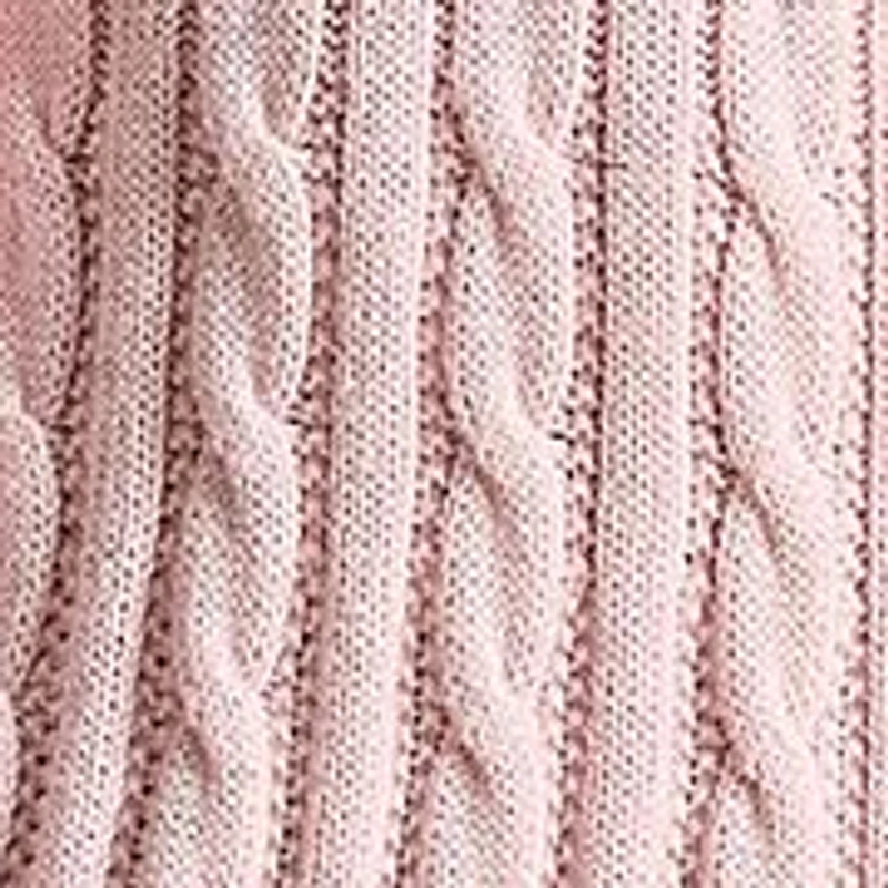 Girls 7-16 Cable-Knit Cotton Polo Sweater Dress