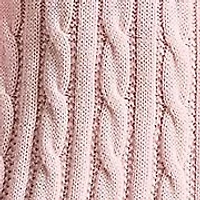 Girls 7-16 Cable-Knit Cotton Polo Sweater Dress