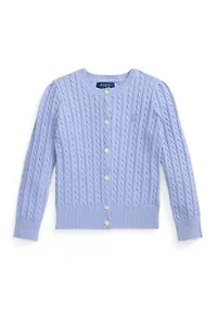 Girls 2-6x Mini Cable Cotton Cardigan