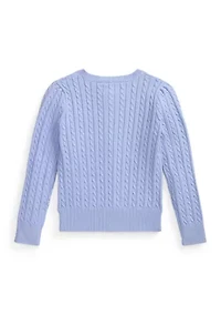 Girls 2-6x Mini Cable Cotton Cardigan