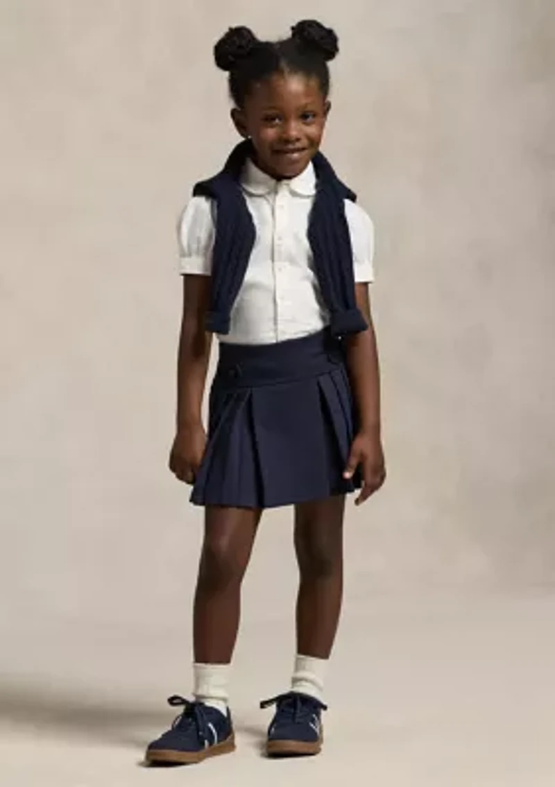 Girls 2-6x Ponte Roma Pleat Scooter Bottoms Skort