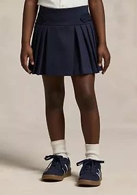 Girls 2-6x Ponte Roma Pleat Scooter Bottoms Skort