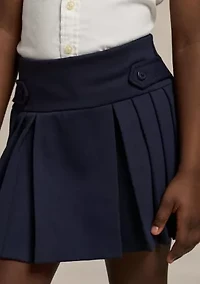 Girls 2-6x Ponte Roma Pleat Scooter Bottoms Skort