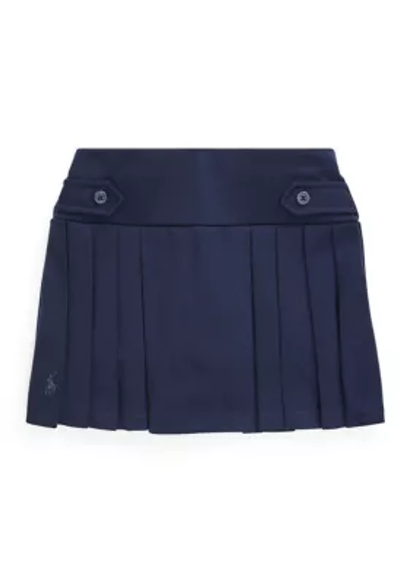 Girls 2-6x Ponte Roma Pleat Scooter Bottoms Skort