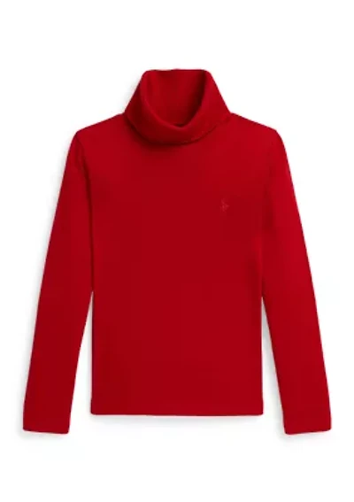 Girls 2-6x Ribbed Cotton-Modal Turtleneck