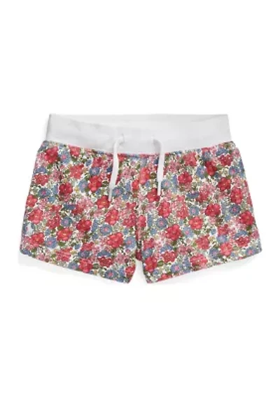 Girls 4-6x Floral Spa Terry Shorts