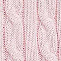 Girls 4-6x Cable Knit Cotton Polo Sweater