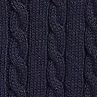 Girls 2-6x Mini-Cable Cotton Full-Zip Hoodie