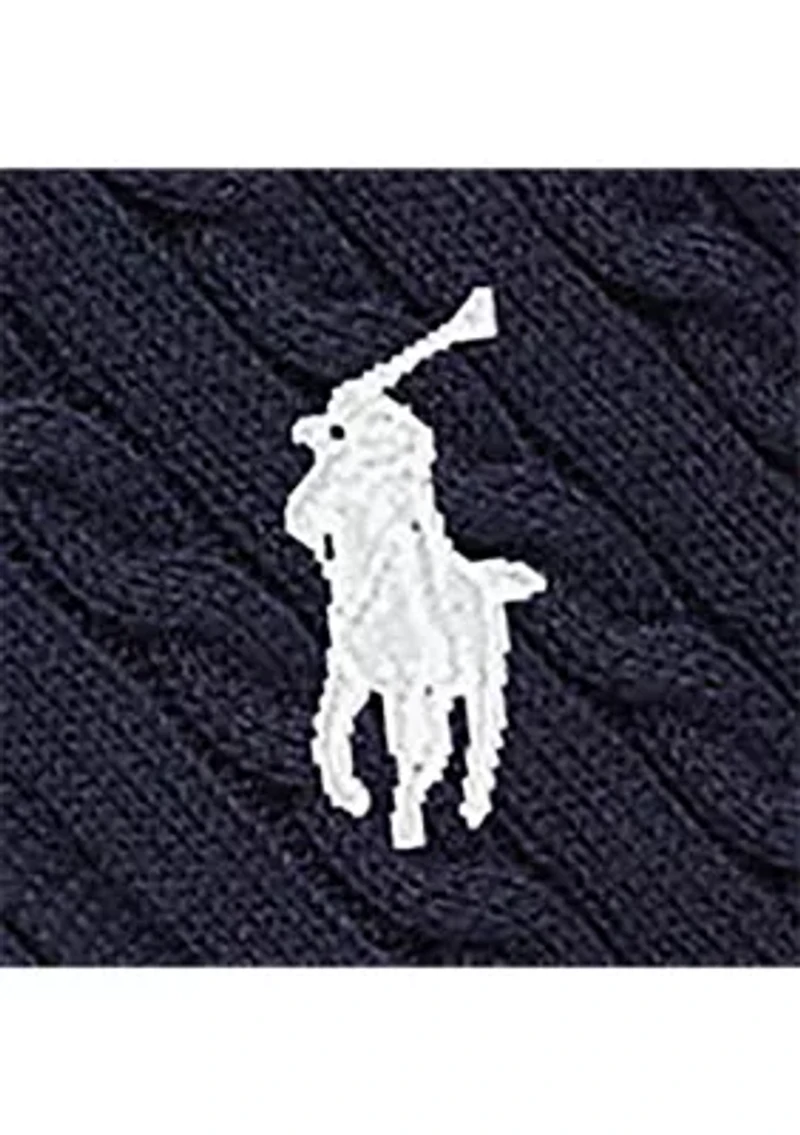 Girls 2-6x Mini-Cable Cotton Full-Zip Hoodie