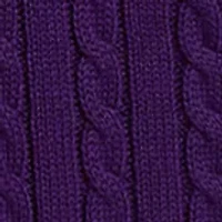 Girls 2-6x Mini-Cable Cotton Full-Zip Hoodie