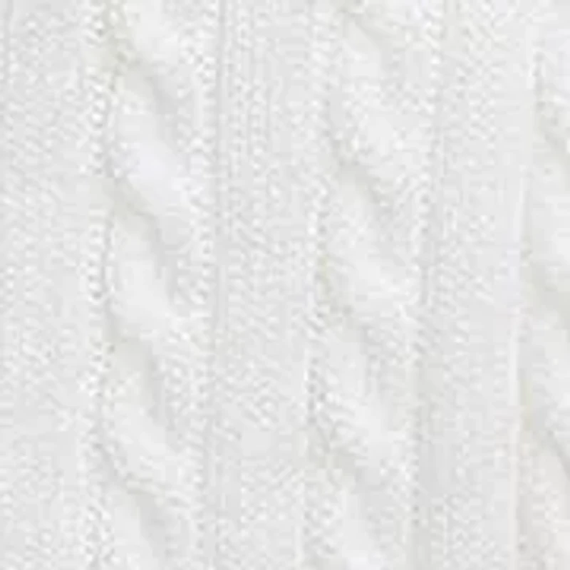 Girls 2-6x Mini-Cable Cotton Full-Zip Hoodie