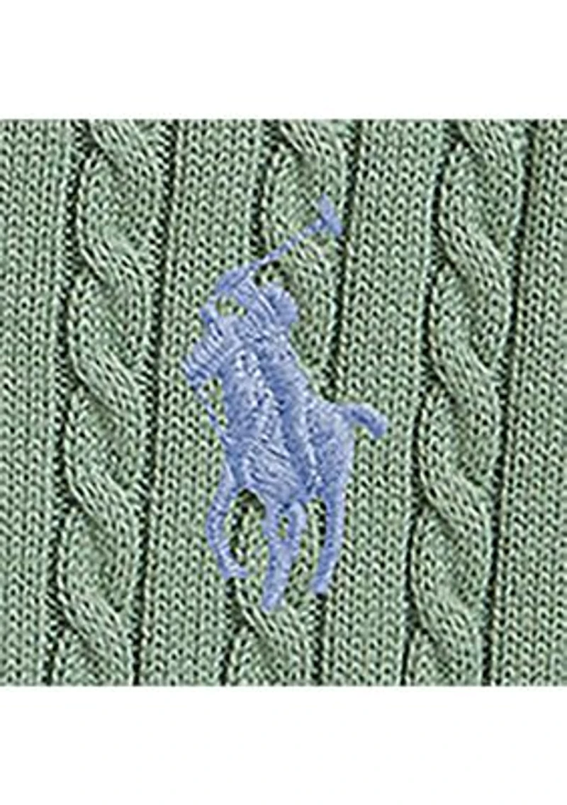 Girls 2-6x Mini-Cable Cotton Full-Zip Hoodie