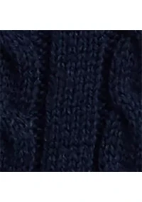 Girls 2-6x Polo Bear Mini-Cable Cotton Cardigan
