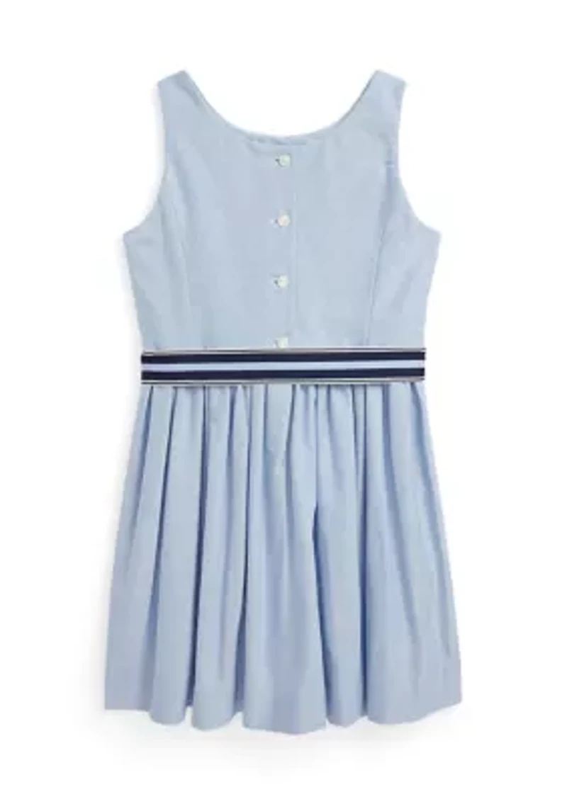 Girls 2-6x Cotton Oxford Dress