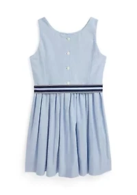 Girls 2-6x Cotton Oxford Dress
