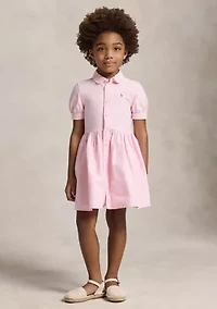 Girls 2-6x Cotton Oxford Shirtdress