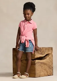 Girls 2-6x Rigid Denim Boyfriend Shorts