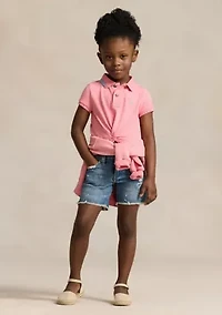 Girls 2-6x Rigid Denim Boyfriend Shorts