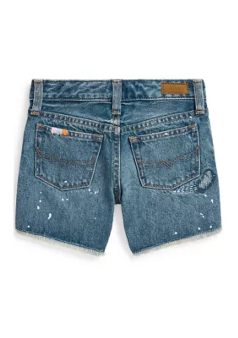 Girls 2-6x Rigid Denim Boyfriend Shorts