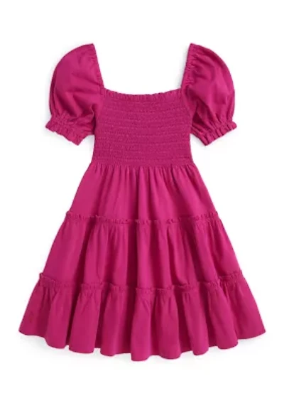 Girls 2-6x Smocked Cotton Jersey Dress