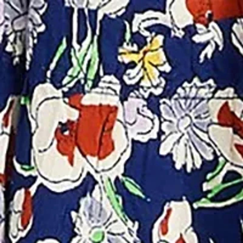 Girls 2-6x Striped & Floral Cotton-Blend Dress