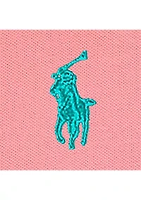 Girls 2-6x Twist Front Stretch Mesh Polo Shirt