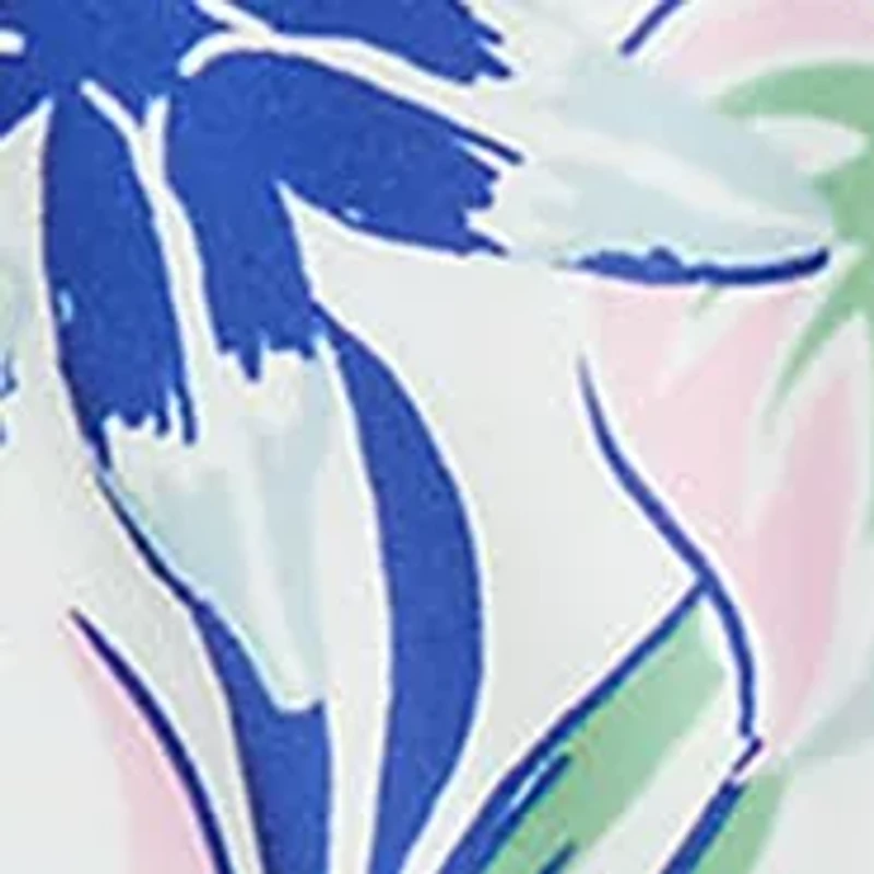 Girls 2-6x Tropical Print Two Piece Swimsuit