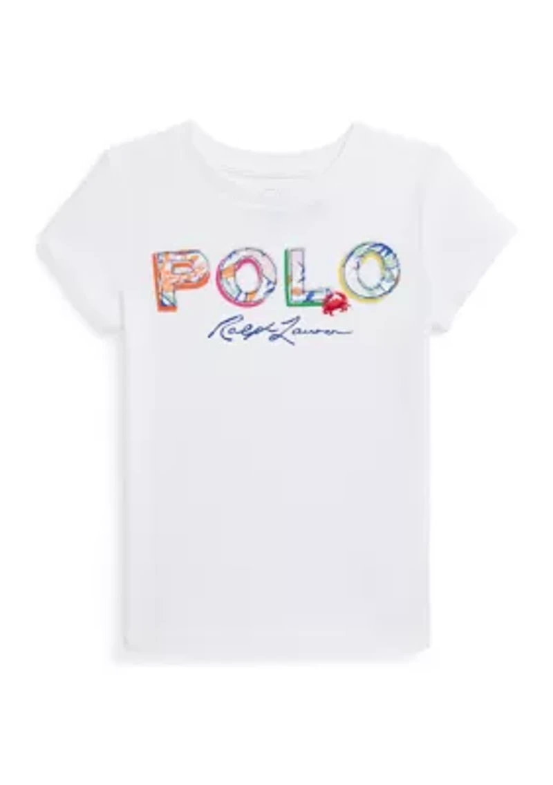Girls 2-6x Tropical Logo Cotton Jersey T-Shirt