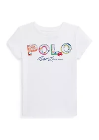Girls 2-6x Tropical Logo Cotton Jersey T-Shirt