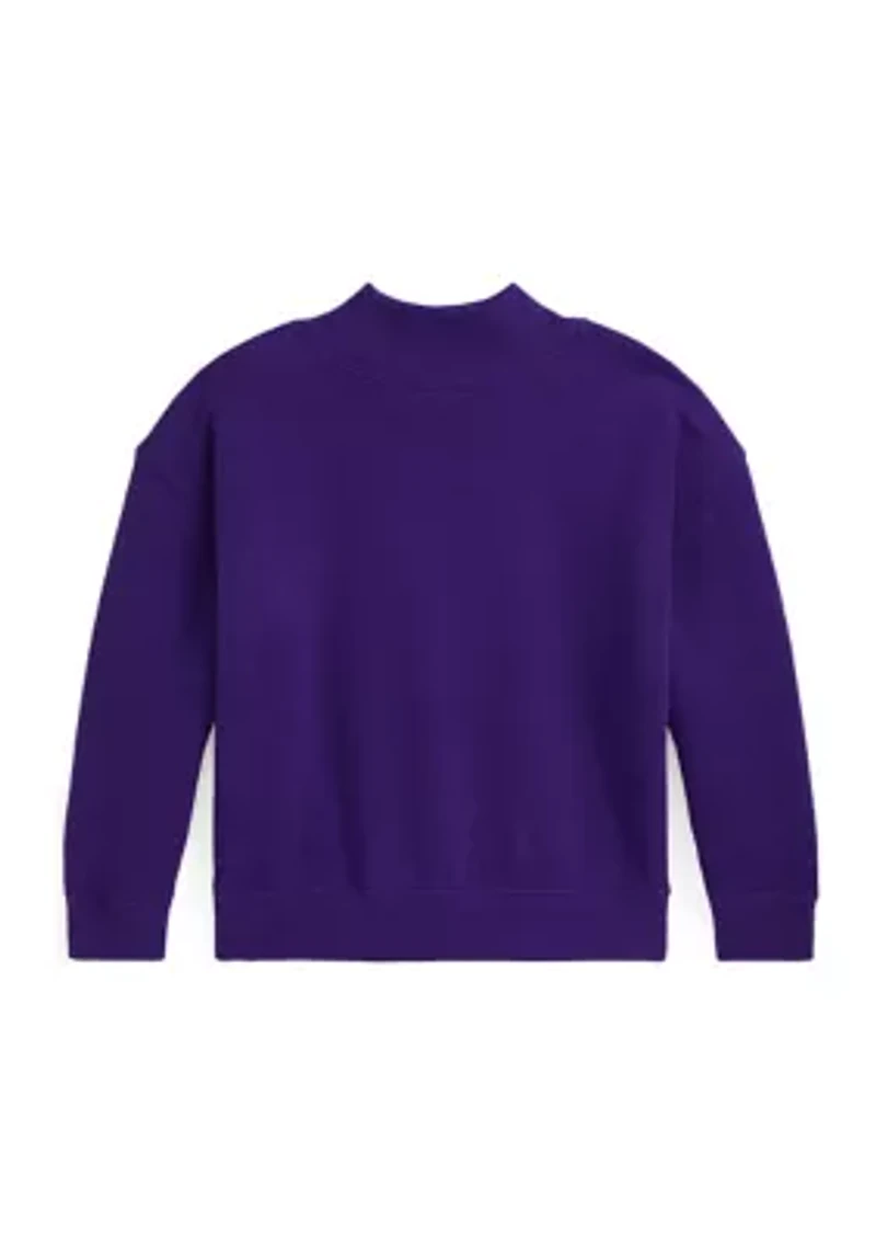 Girls 2-6x Logo Crest Fleece Sweatshirt