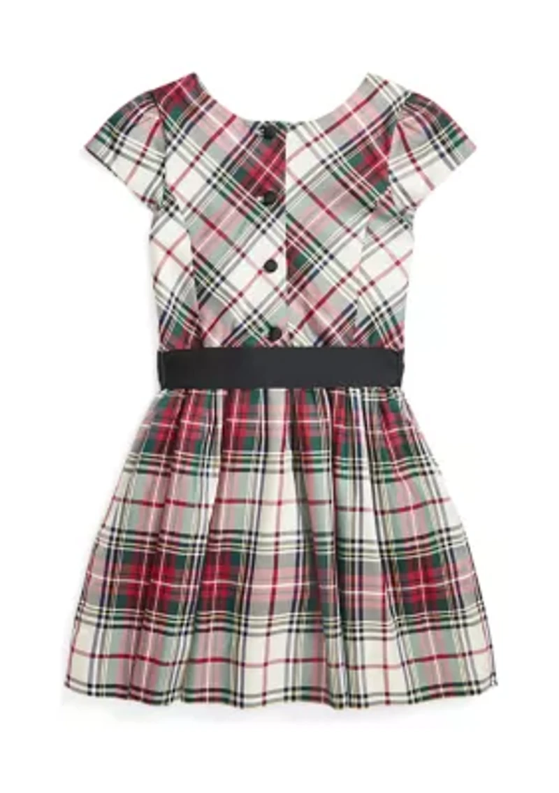 Girls 2-6x Plaid Twill Dress